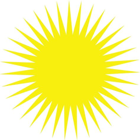 yellow sun icon vector isolated on white background 27438596 Vector Art at Vecteezy