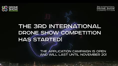 Third International Drone Show Competition now taking entries