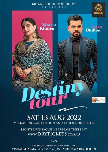 Destiny Tour By Nimrat Khaira & Arjan Dhillon Live In Concert Melbourne ...