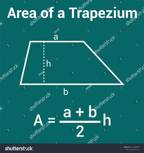 Area Trapezium Formula Stock Vector (Royalty Free) 1933300820 ...