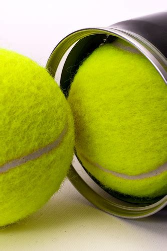 Two tennis balls out of their plastic tube | One tennis ball… | Flickr