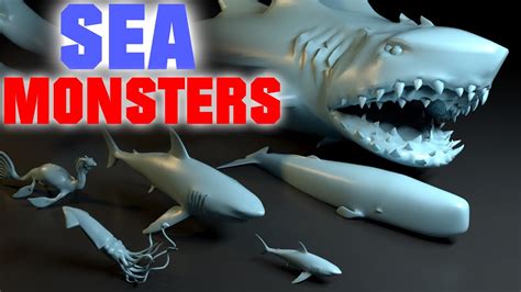 🐙 SEA MONSTERS Size Comparison 🐙 - YouTube