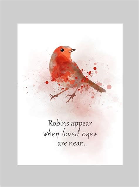 Red Robin Bird Quotes - Wall Leaflets