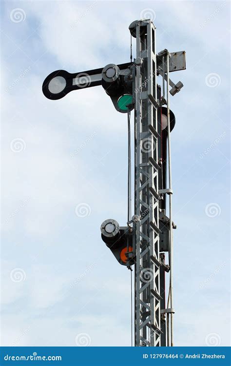 Railroad Arm Semaphore Tower Stock Photo - Image of transportation, tower: 127976464