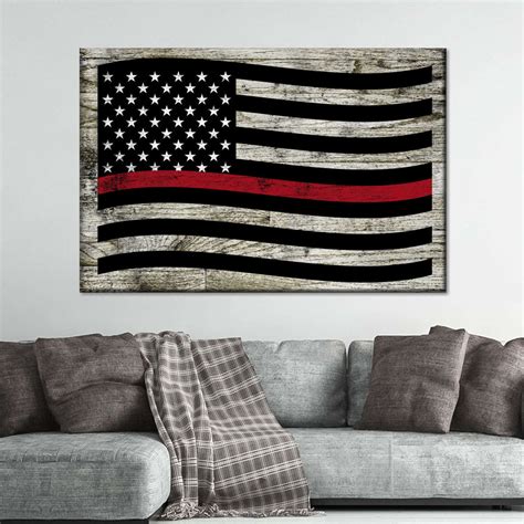 US Firefighter Flag Wall Art | Digital Art