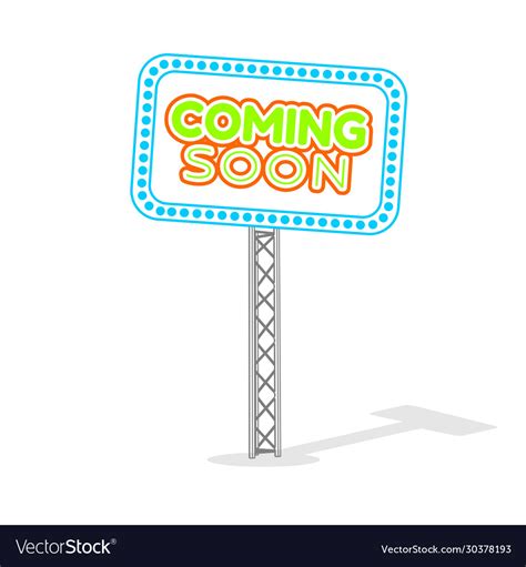 Coming soon sign Royalty Free Vector Image - VectorStock