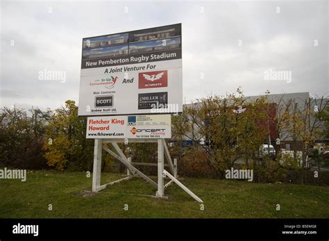 Parc y Scarlets new rugby stadium in the Pemberton district of Llanelli ...