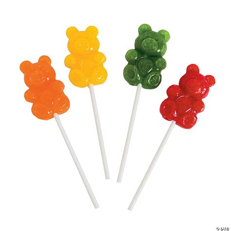 Gummy Bear-Shaped Lollipops - Discontinued