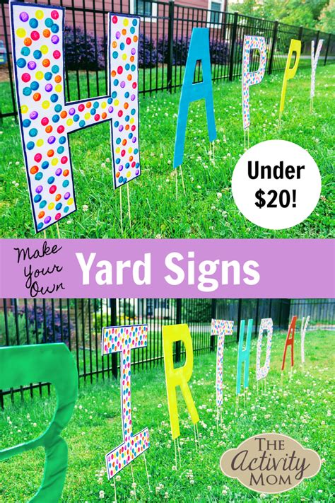 18" Purple Sparkle Happy Birthday Yard Signs, Outdoor Birthday Party ...