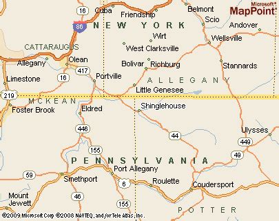 Where is Shinglehouse, Pennsylvania? see area map & more