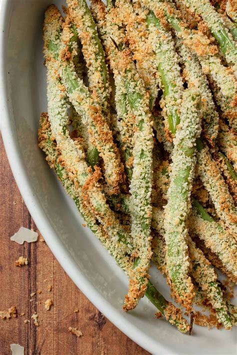 Crispy, Crunchy, Healthy Air Fryer Green Bean Fries - Wooed By The Food