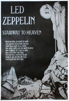 Led Zeppelin - Stairway to Heaven (Reprint) | Original Vintage Poster ...