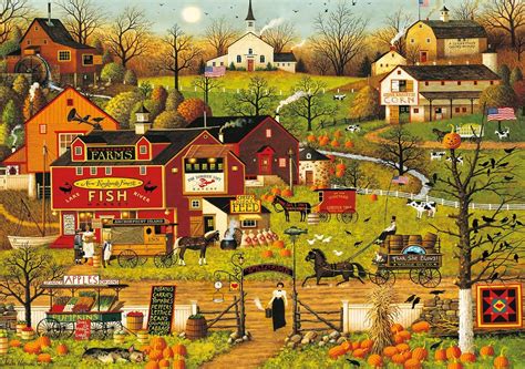 Buy 1000 Piece Jigsaw Puzzle Charles-Wysocki - Blackbirds Roost at Mill Creek - Fun and ...