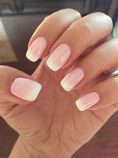 Ombré shellac | Ombre nail designs, Pink ombre nails, American manicure nails