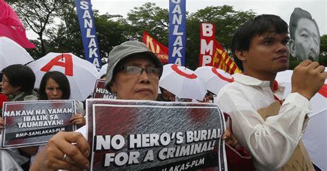 Philippines Sees Protests Over Ferdinand Marcos' Hero's Burial