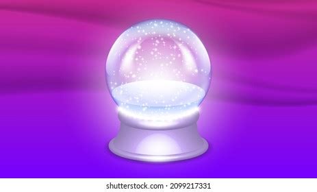 3d Glass Transparent Glowing Empty Ball Stock Vector (Royalty Free ...