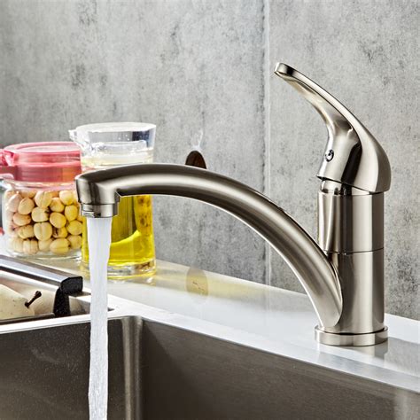 Lowestbest Single Handle Kitchen Faucet, Kitchen Fixed Faucet, Kitchen ...