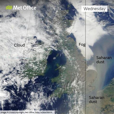 Saharan dust cloud sweeps over UK covering cars in an orange powder ...