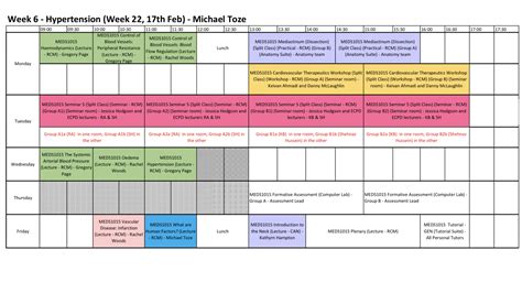 What to expect from your first year timetable – Student Life