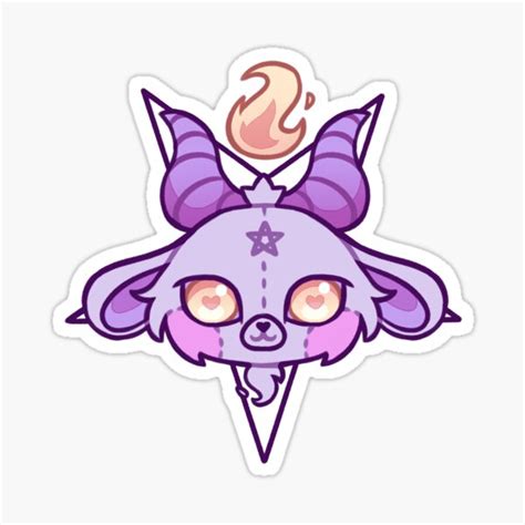 Are you into *pastel goth*? A kawaii Baphomet just for you ♡ • Millions ...