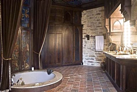 Master Bathroom on Third Level | Medieval Castle de Montbrun, Dournazac ...