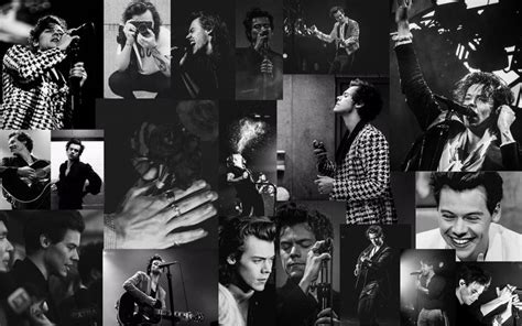 Black and white Harry Styles wallpaper background | Harry styles ...