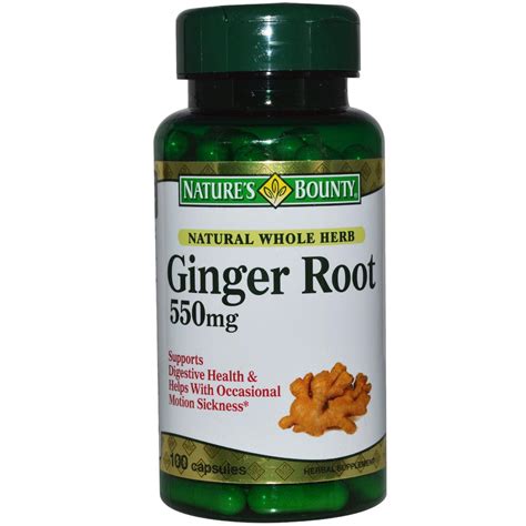 Ginger Root 550 mg 100 Capsules - Nature's Bounty - Supplement Store Australia – Mega Vitamins