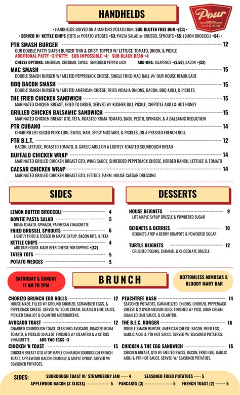 Midtown Menu - Pour Taproom Atlanta