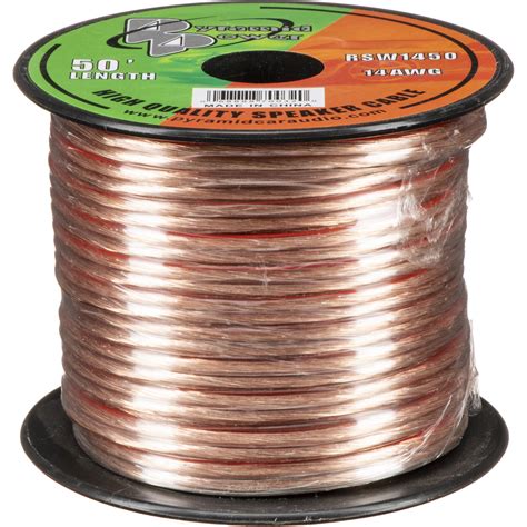 Pyramid High Quality 14 AWG Speaker Zip Wire (50' Spool) RSW1450