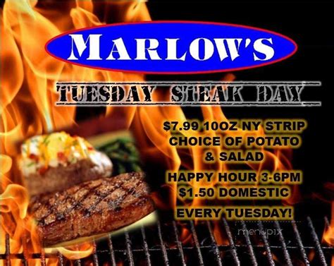 Menu of Marlow's Chill Grill Sports Bar in Brownstown Township, MI 48183