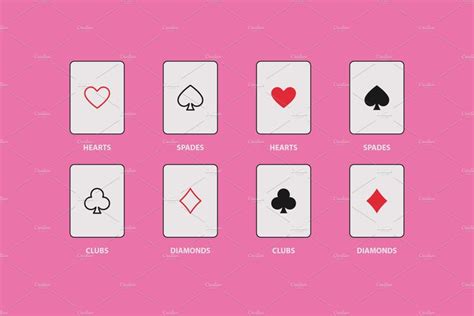 8 Playing Card Poker Symbols Set | Creative words, Symbols, Playing cards