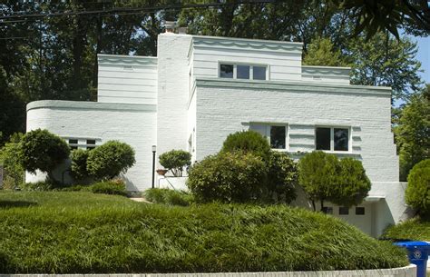 Art Moderne House - Arlington, VA | Prairie style houses, House, Prairie home