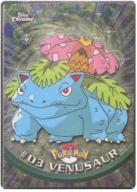 Venusaur - Topps Series 1 #3 Pokemon Card