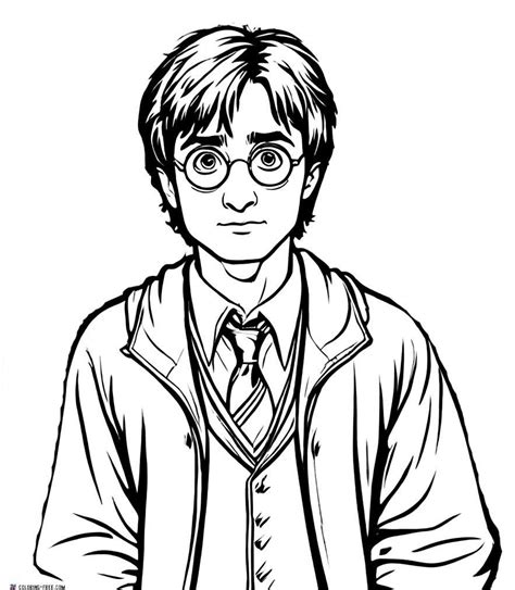 Harry Potter Coloring Pages (Free Printables) in 2024 | Harry potter ...