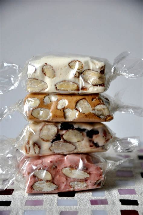 French Nougat SAMPLER of 8 Flavors Almond and Pistachio