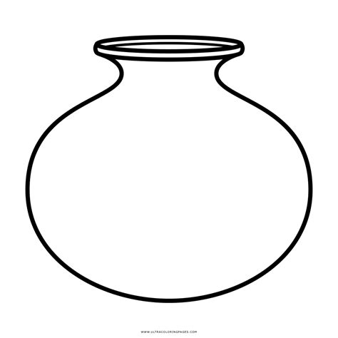 Clay Pot Coloring Page