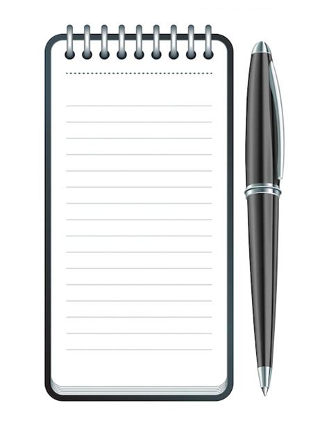 Premium Vector | Black Pen and notepad icon. illustration