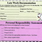 Late Work Documentation | Working late, Teaching tips, Teacher organization