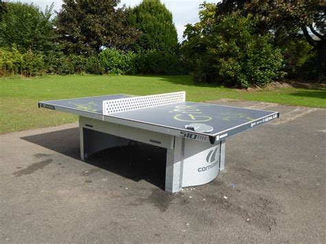 Outdoor table tennis facility in... © Jonathan Hutchins :: Geograph Britain and Ireland
