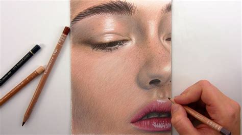 DRAWING SKIN TONES WITH COLORED PENCILS | Colored pencil portrait, Color pencil drawing, Color ...