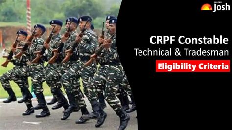 CRPF Constable Eligibility Criteria 2023, Check All the Details Here