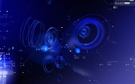 Blue Tech Circles Wallpaper - http://www.56pic.com/abstract/blue-tech ...