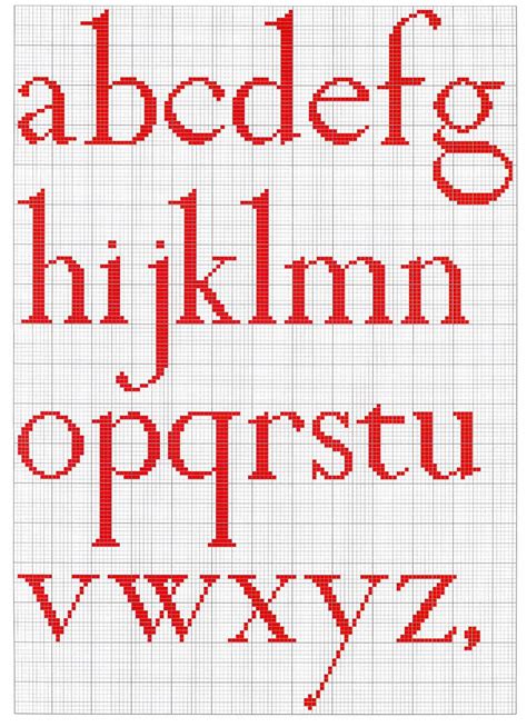 Cross Stitch Mania: Free Alphabet Cross Stitch Chart