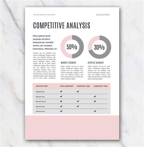 Pink creative business plan template | Creative business plan template ...