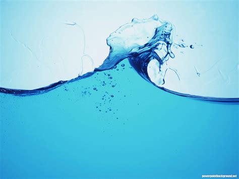 Blue Water Waves Powerpoint Background – Powerpoint Background
