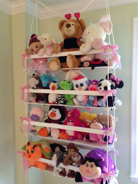 Creating a Well-Organized Stuffed Animal Storage | Kids bedroom diy ...