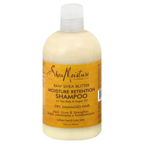 Shea Moisture Shampoo, Moisture Retention, Raw Shea Butter, Dry ...