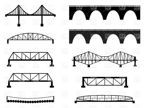 Bridge Silhouette Vector at Vectorified.com | Collection of Bridge Silhouette Vector free for ...