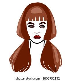 Fashion Portrait Contour Portrait Business Cards Stock Illustration 1803952132 | Shutterstock