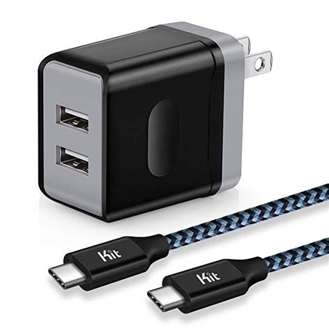 USB Wall Charger 3.0A, iSeekerkit Dual Port Wall Charger Portable Travel Adapter Fast Block 6ft ...